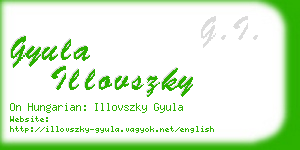 gyula illovszky business card